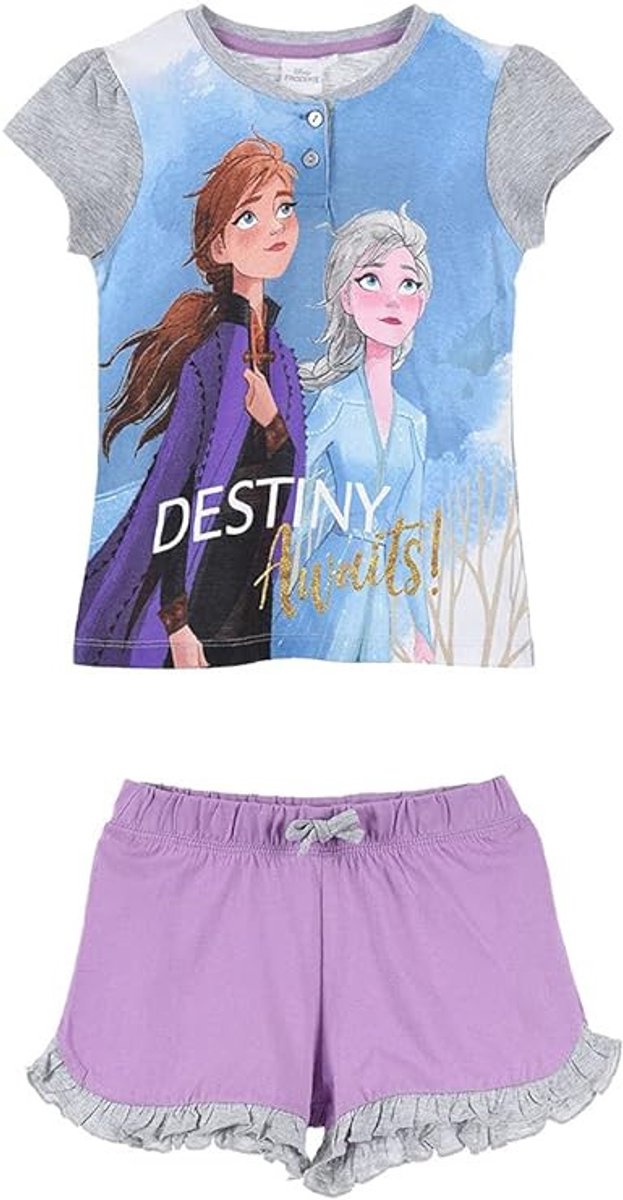 Disney Frozen kinderpyjama's in cadeaudoos 3 jaar Blauw
