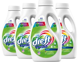 Dreft vloeibaar wasmiddel 84 wasbeurten 'Color' - 4x 21 wasbeurten (4 x 945ML) - Stralende kleuren - Tegen kleurdoorloop - 945ml inhoud