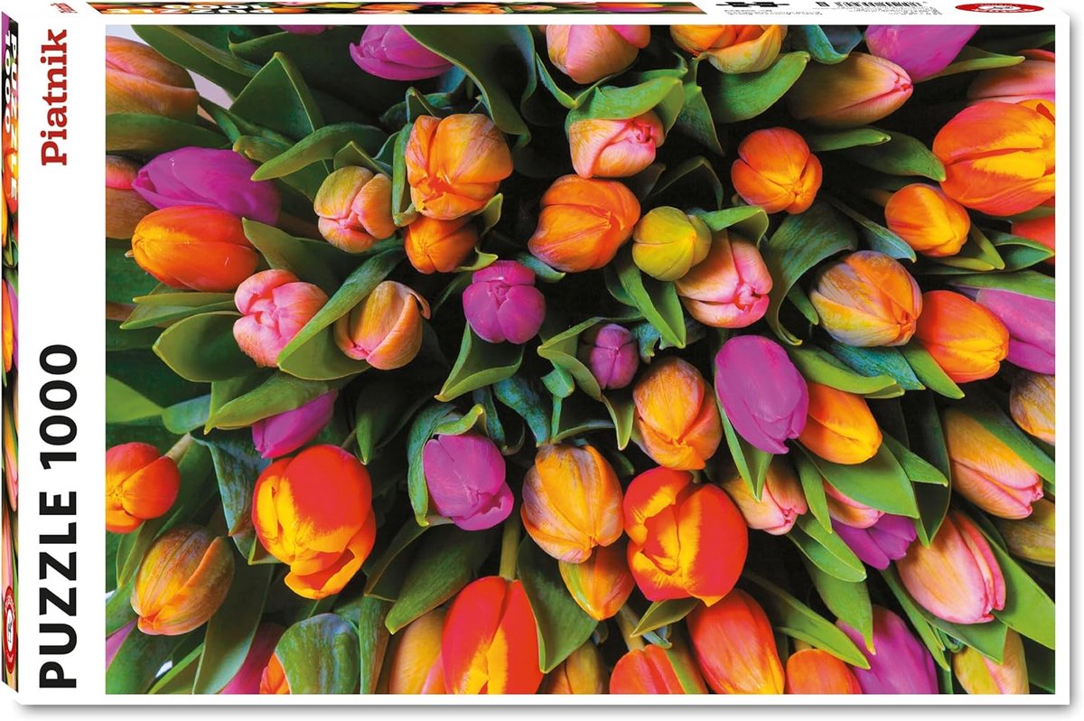 Mooie Legpuzzel met Tulpen - 1000 Stuks - Voor Volwassenen en Familie