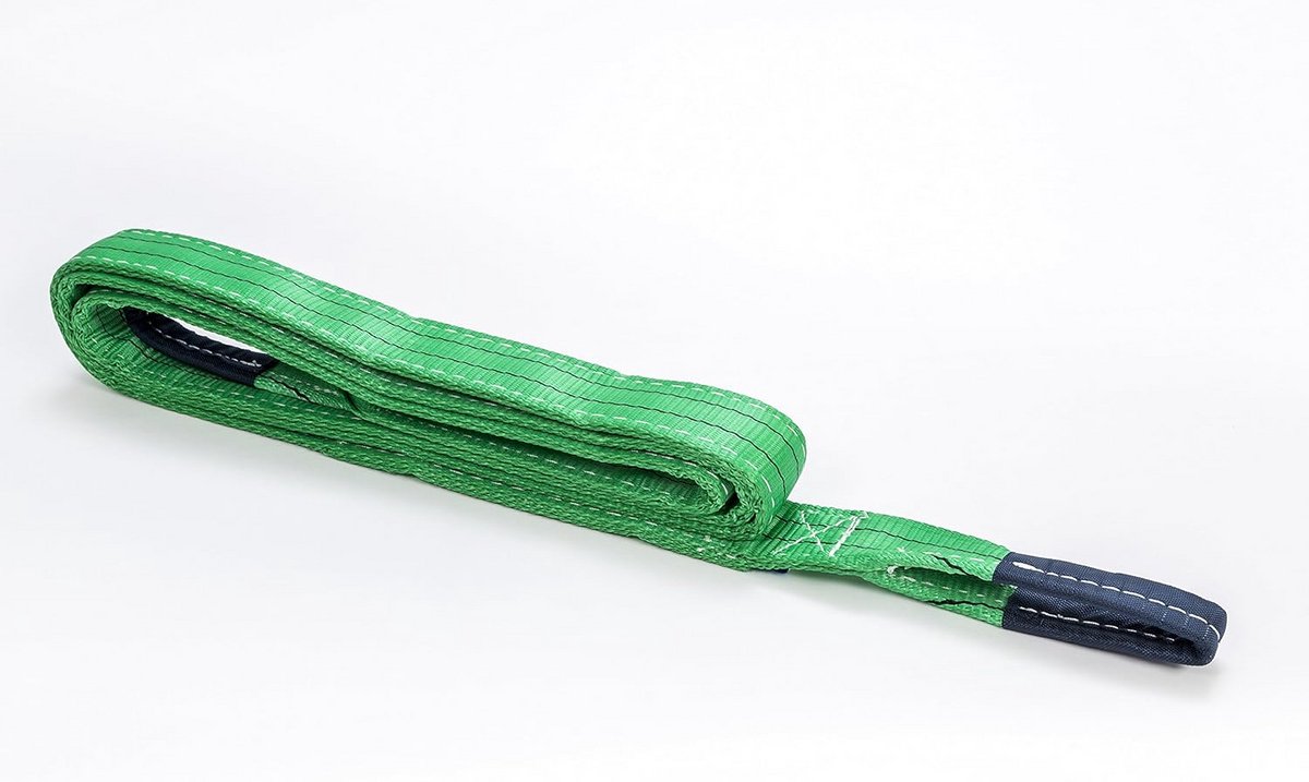 Heftouw Polyester 2 Ton 6 Meter Groen Breed Hijsband