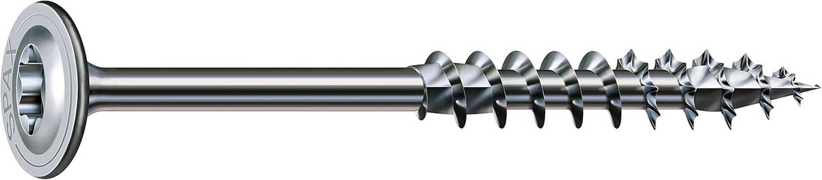 Krachtige Houtbouwschroeven 8x160mm Platkop voor Daklatten en Kanthout - 50 Stuks