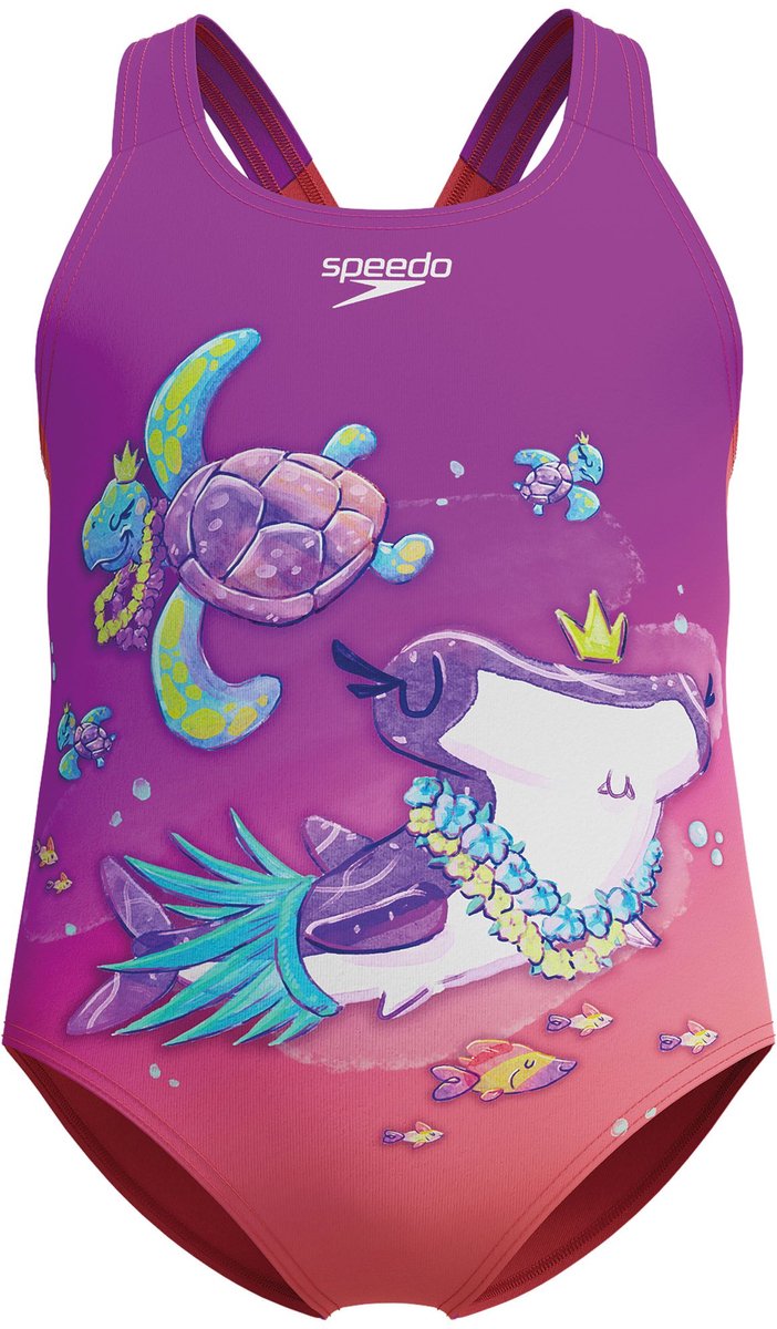 Speedo Digital Printed Badpak Meisjes — afbeelding 2