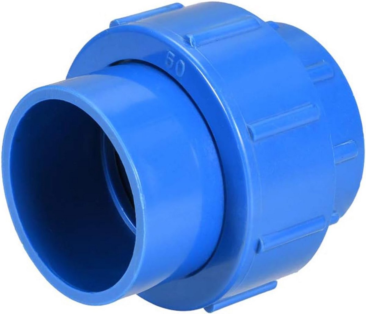 PVC Buiskoppeling 50mm Solvent Socket voor Aquarium en Sanitair