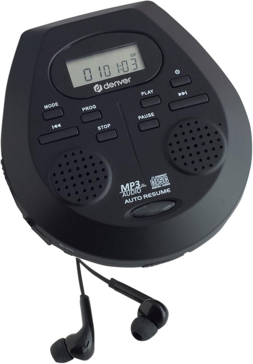 Draagbare CD-speler met FM-radio en hoofdtelefoonaansluiting