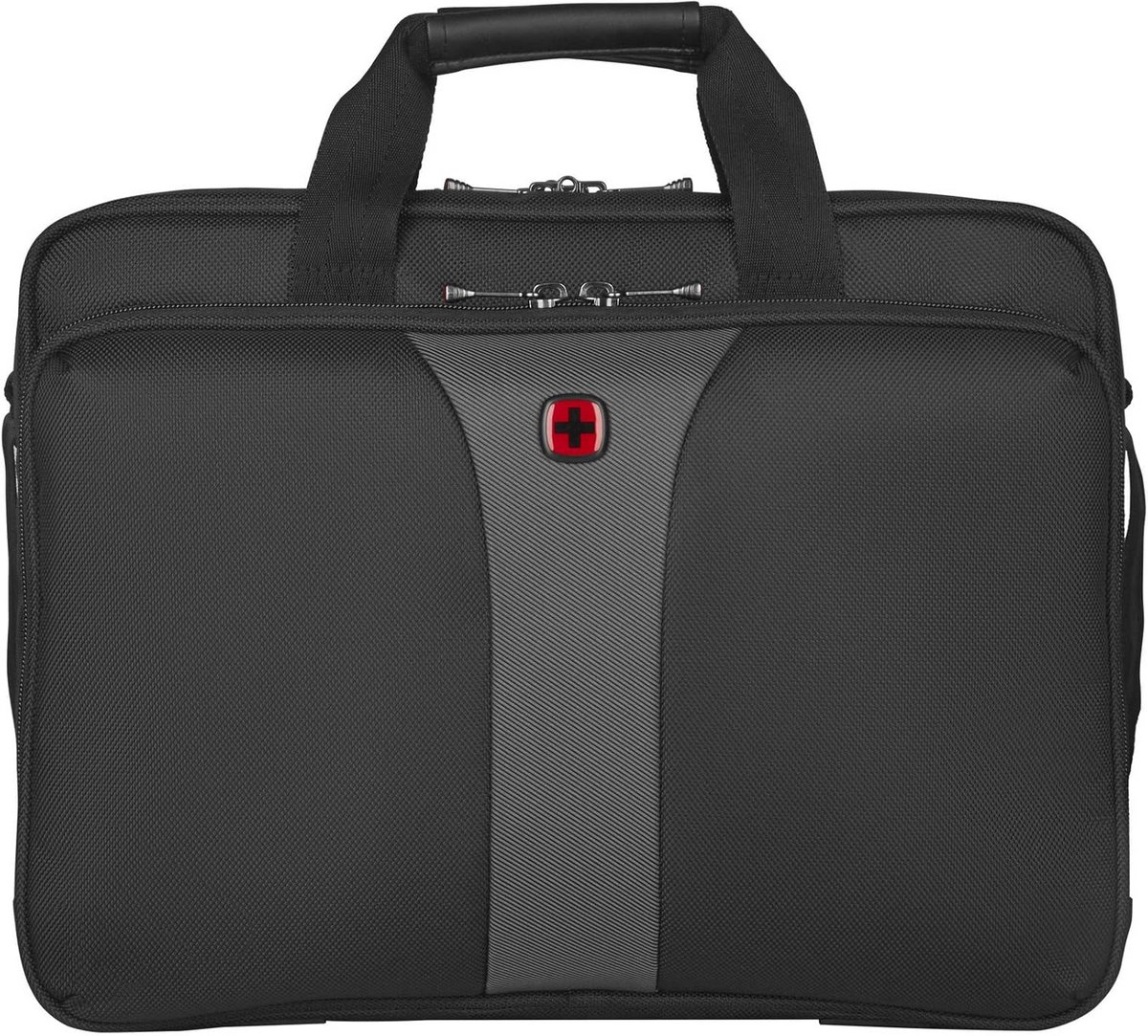 Laptoptas voor 17 inch Notebook, Zaken en School, Zwart/Grijs