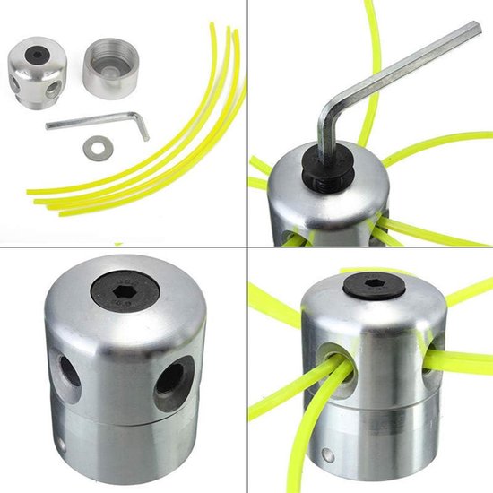 Grastrimmer Kop - Dubbele Draad Aluminium - Diameter 4.5 cm/5 cm — afbeelding 3