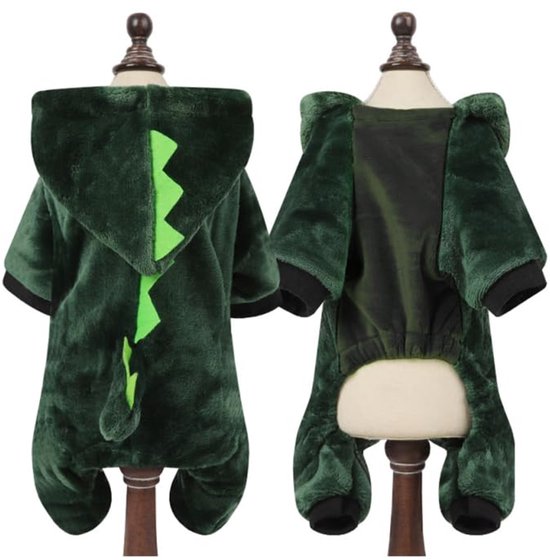 Tenue animal - Costume Dino pour Chiens - Polaire pour Petits Chiens