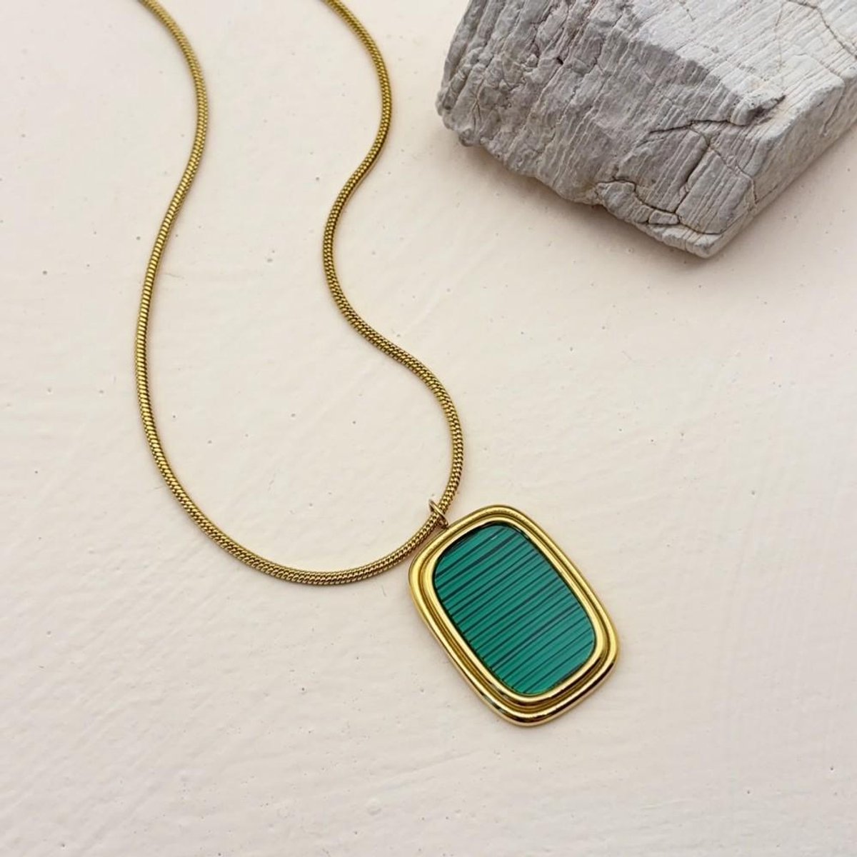Ketting Si Amor Sieraden NW9324-G1-GR Roestvrij Staal Kleur Goud