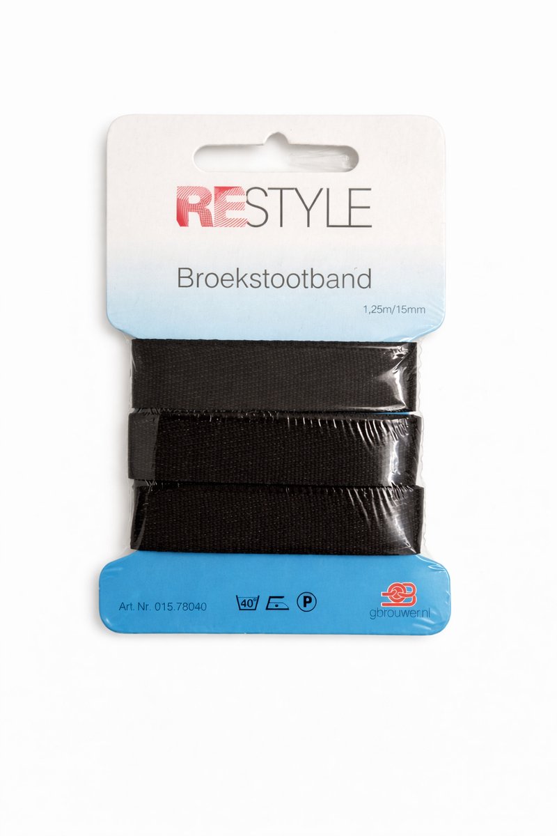 Restyle Broekstootband Zwart