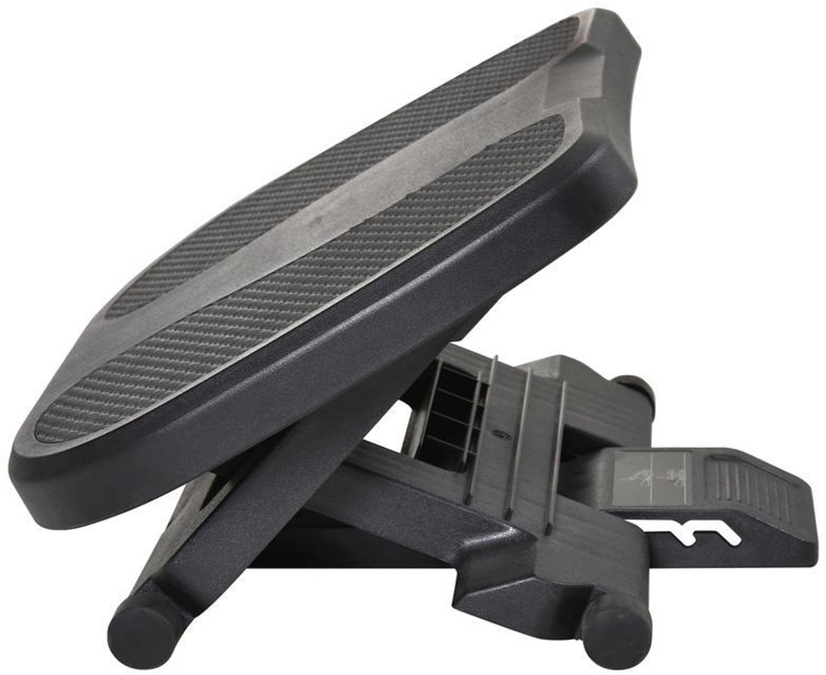 Ergonomische voetensteun – in hoogte verstelbaar – 0-30° kanteling – antislip – zwart