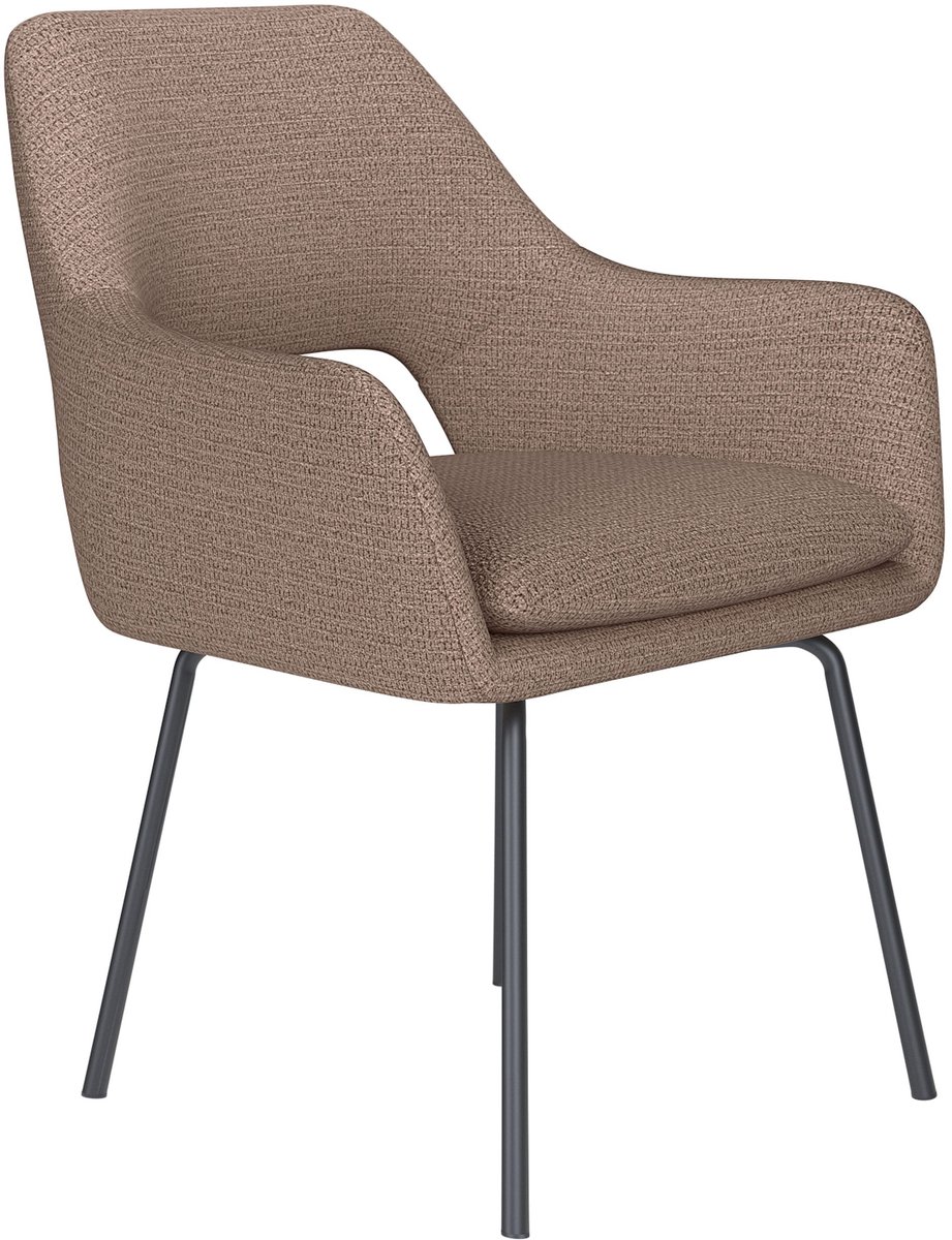 Housecraft Living Mos Eetkamerstoel Metaal Taupe