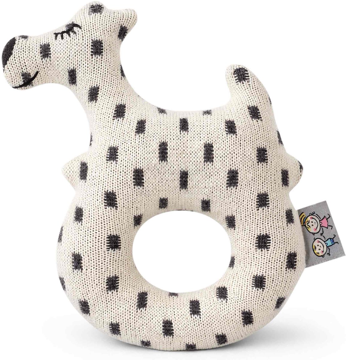 Sevira Kids - Rammelaar van biologisch katoen voor baby - beige