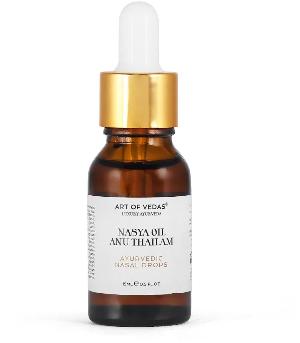 Ayurvedic Nasya Oil - Anu Thailam 50ml | Traditionele neustherapieolie voor sinus en ademhalingswellness