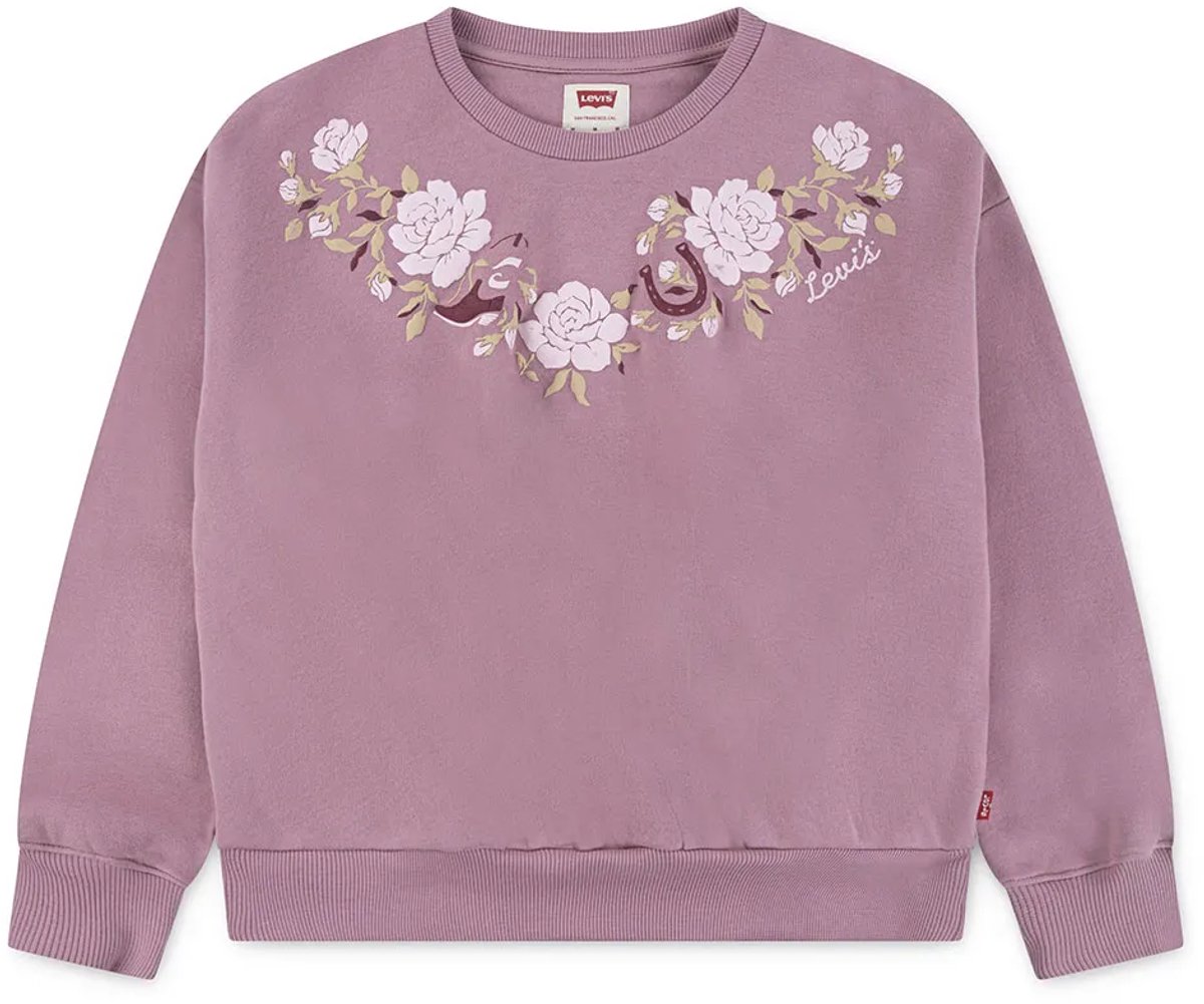 Levi´s ® Kids Rose Front Tuck Crew Sweatshirt 10 Years Meisjes Paars