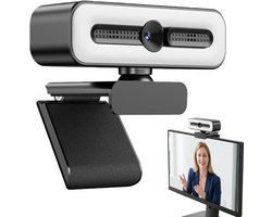 1080P USB Webcam – Beschikt Over Een Sensor en Een 120° Groothoekcamera – met Microfoon en Privacybescherming – en Autofocus – Webcam voor PC – Webcam voor Computer
