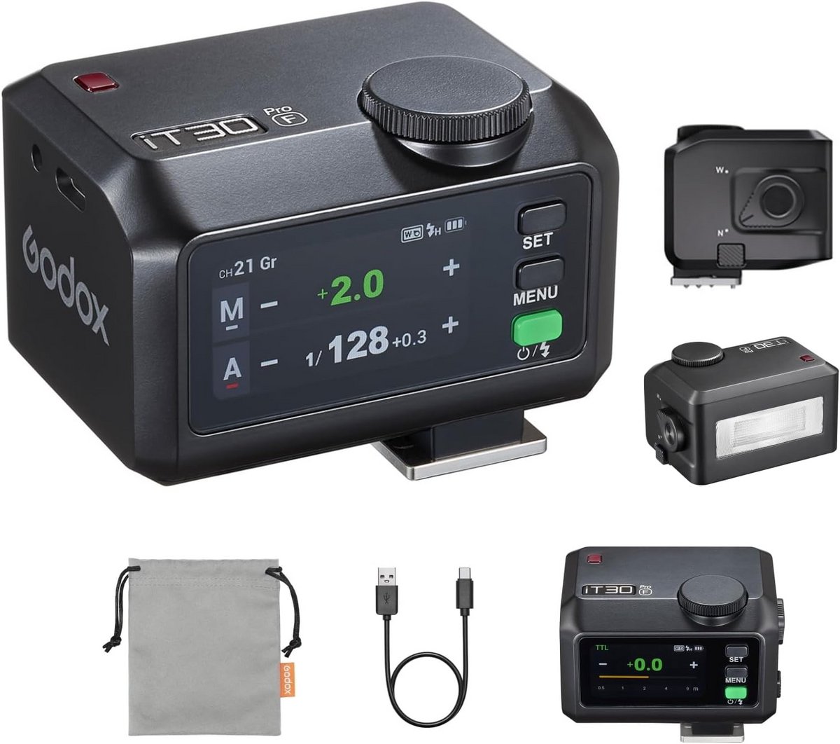 Krachtige TTL Camera Flitser met HSS en Snelle Herlaadtijd voor Fuji