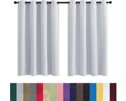 Verduisterend Thermisch Gordijn met Ringen 250 x 180 cm Lichtdicht en Isoleren voor Woonkamer