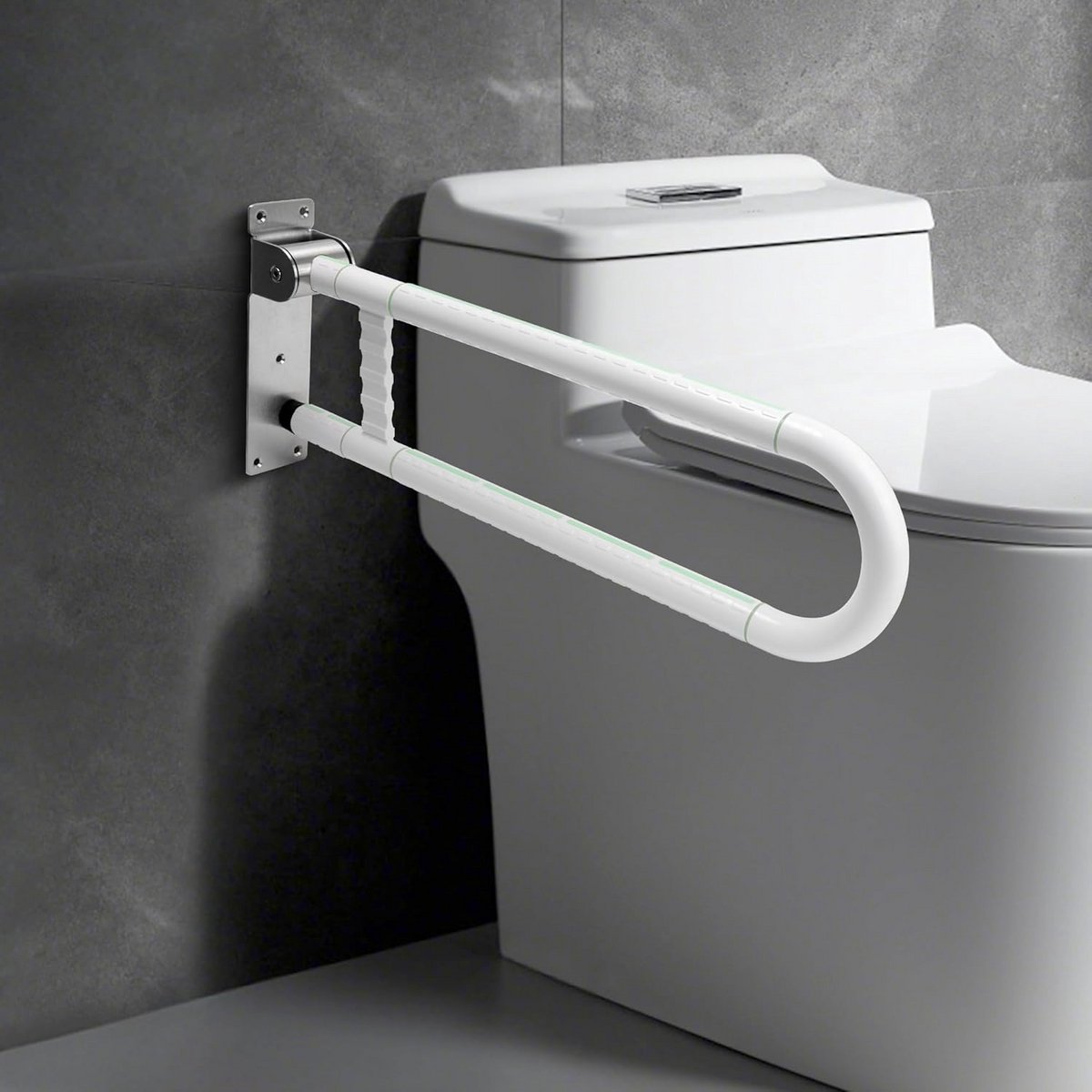 Wandsteun Toiletbeugel voor Senioren en Zwangere Vrouwen - 70 cm - RVS