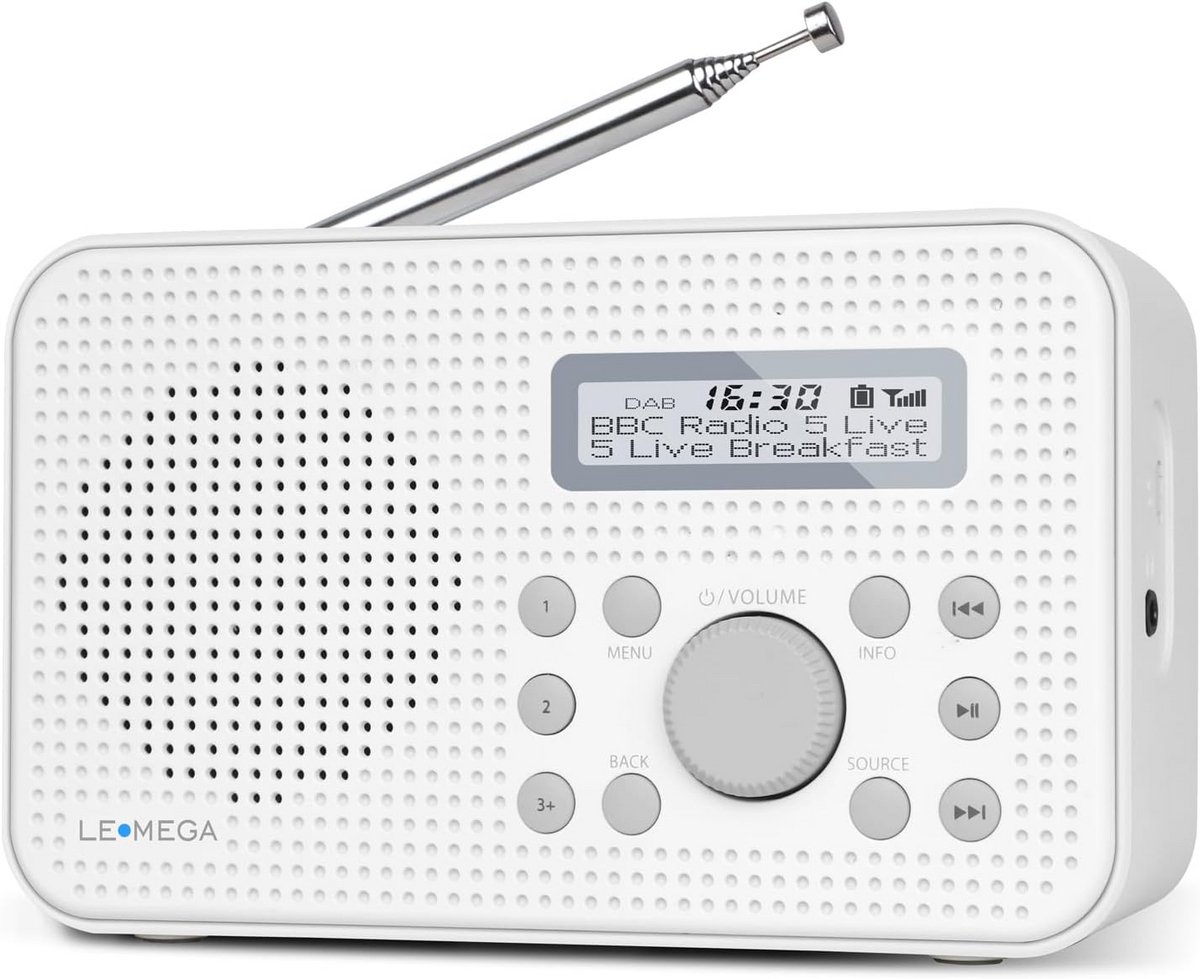 Draagbare DAB Radio met Batterij en Helder Display