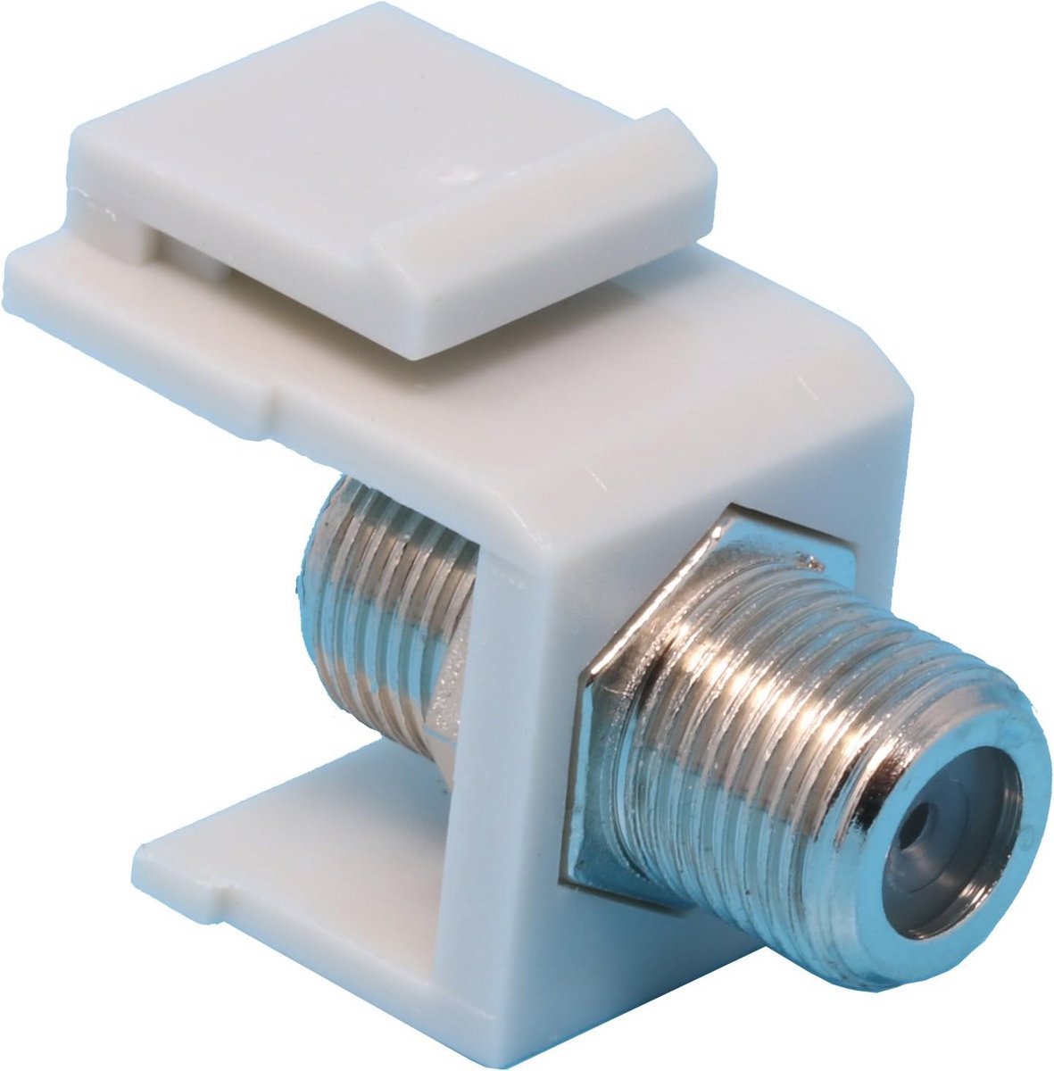 Coax Kabel Keystone Koppeling Vrouw naar Vrouw Connector Grijs