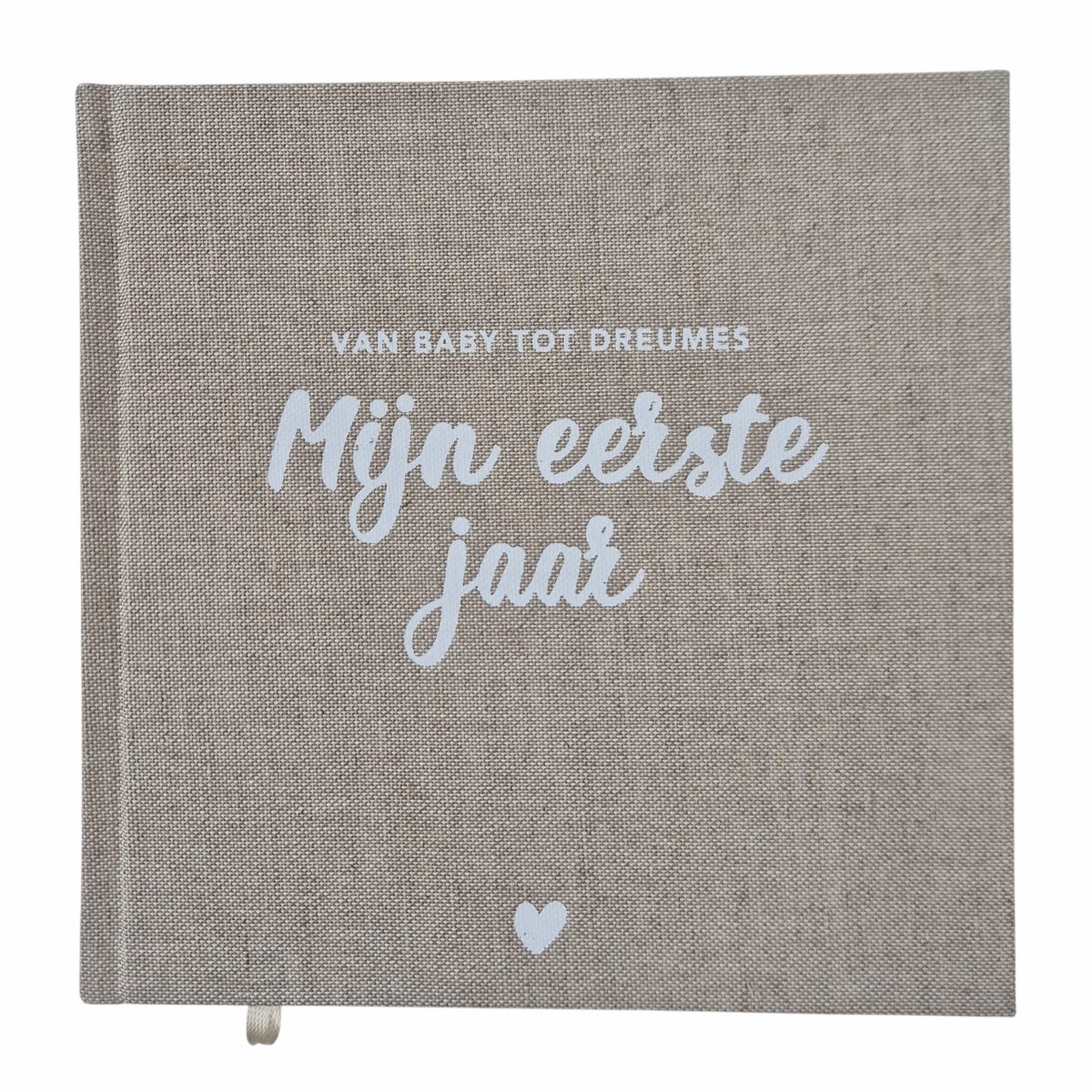 Invulboek 'Mijn Eerste Jaar' - Linnen Hardcover - Gebonden - 96 pagina's - Van Baby tot Dreumes - 1e jaar Baby Dagboek - Baby Album - Zwangerschap - Moeder - Mama