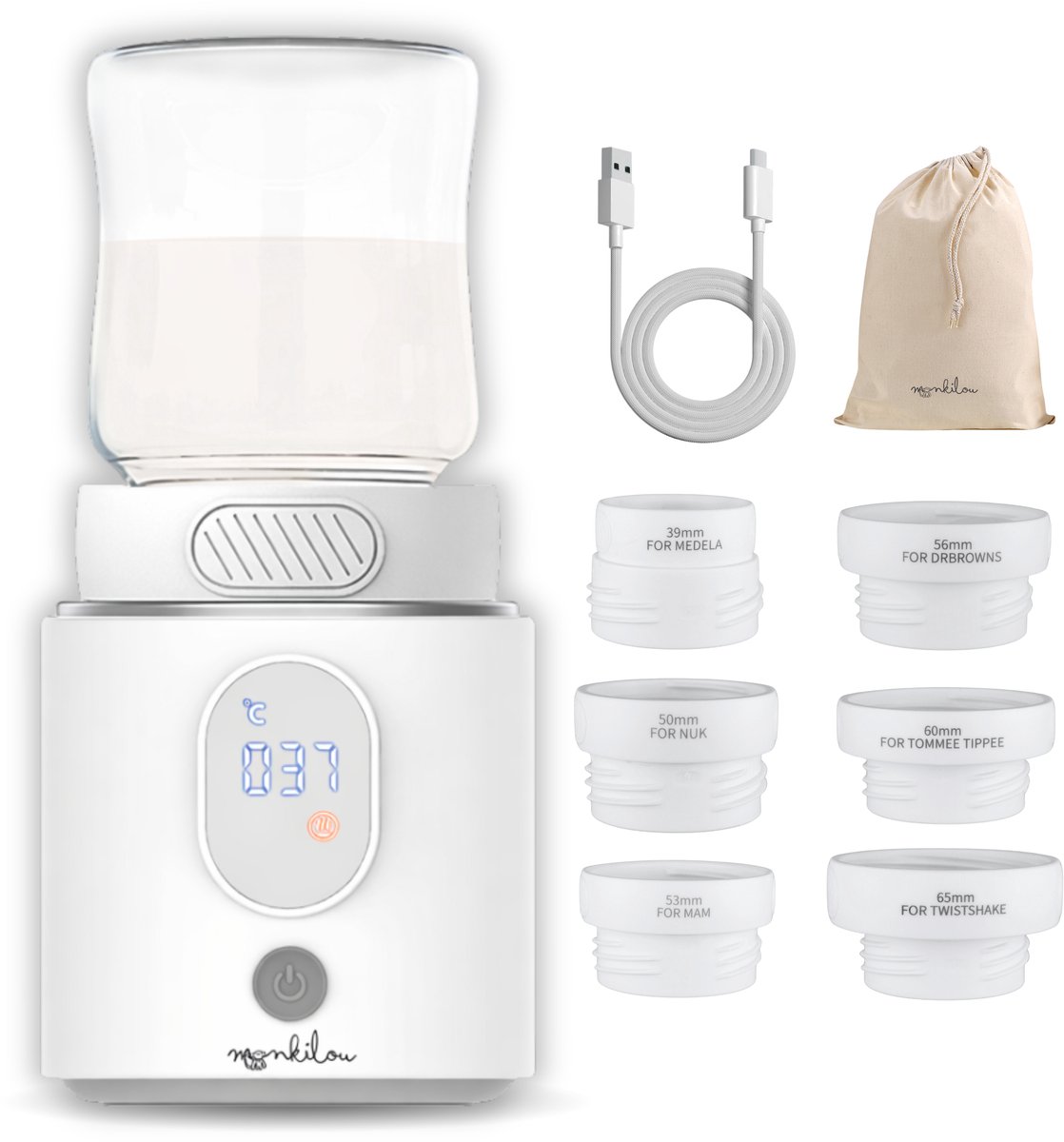 Monkilou Draagbare Flessenwarmer