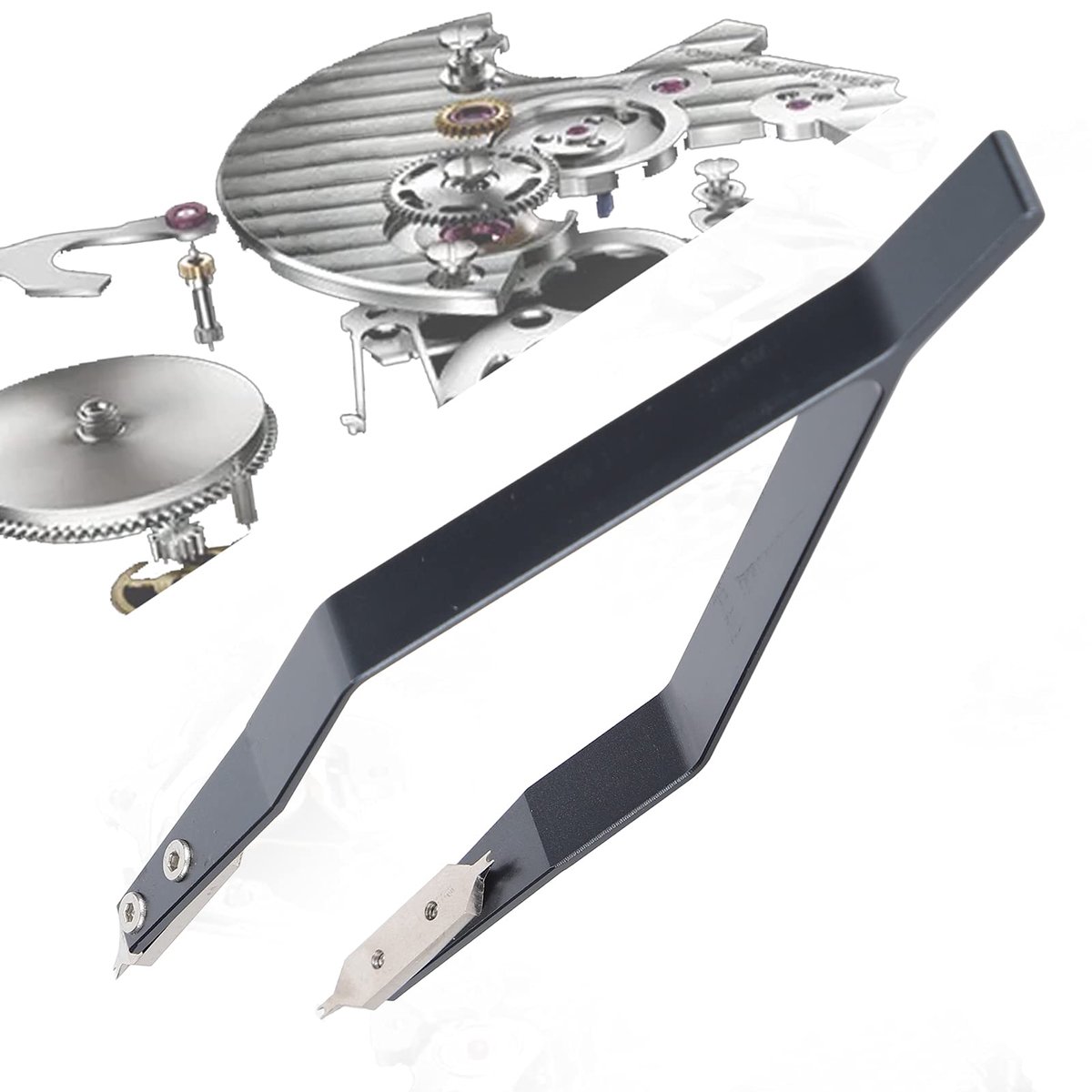 V-vormige Horloge Spring Pen Tweezers - Professionele Horloge Reparatietool - Duurzaam Materiaal