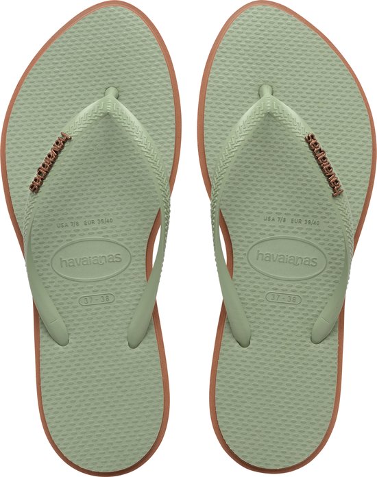 Havaianas HAV. SLIM POINT RUST/SMOKE Vert Dames Slippers - rust/smoke Vert