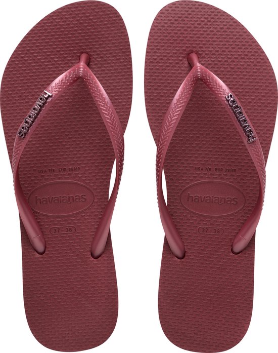 Havaianas HAV. SLIM LOGO METALLIC AMARANTH Dames Slippers - amaranth