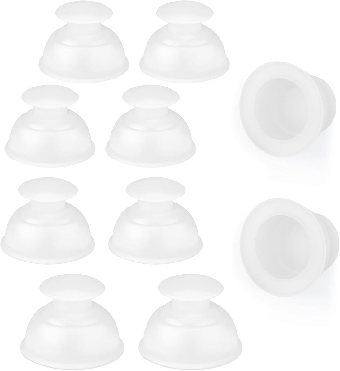 Siliconen Cupping Therapie Set - 10 Stuks Vacuüm Cups voor Massage en Spierverlichting