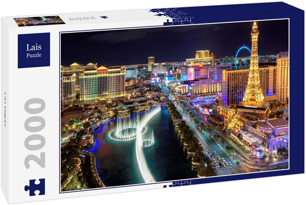 Uitdagende Legpuzzel Las Vegas 2000 Stukjes - Groot & Moeilijk