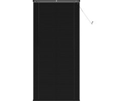 vidaXL - Venetiaanse - jaloezie - Zwart - 213 - x - 90 - cm - 25 - mm - PVC