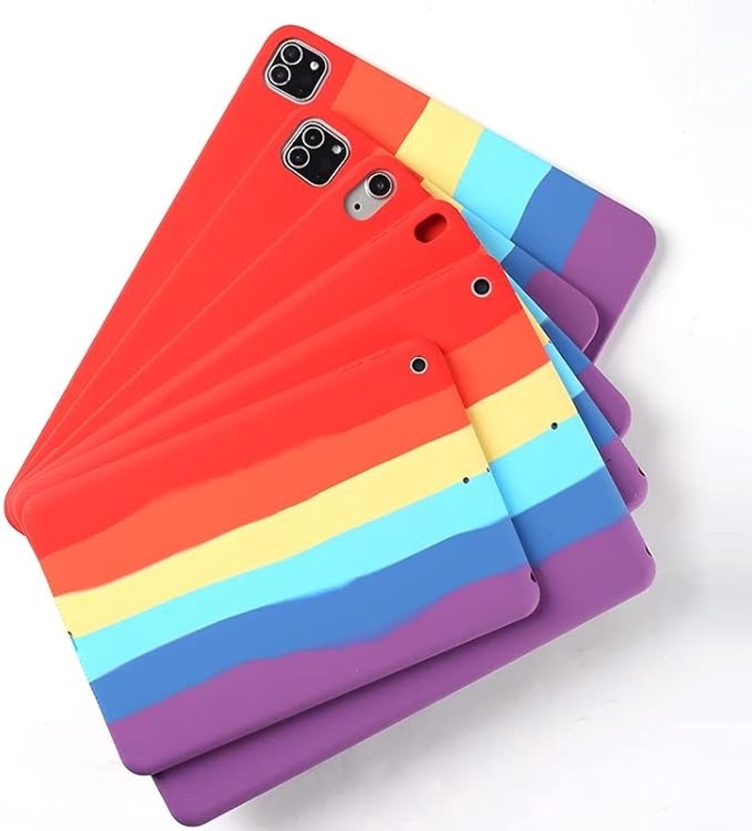 Beschermhoes voor iPad Air 10,9 inch - Schokbestendig met glinsterende siliconen achterkant