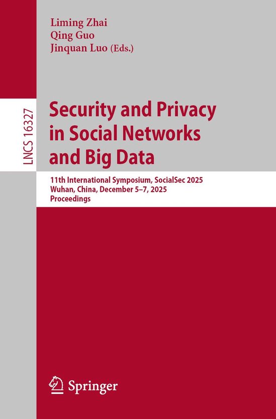 Springer Nature Proceedings Computer Science - Security and  ... - cover