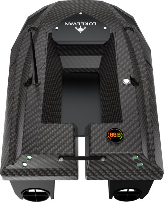 LOKEEVAN D50B GPS Voerboot - 2KG laadvermogen - Dubbele 15600 mAh-batterij - 500m bereik - Zwart — afbeelding 3