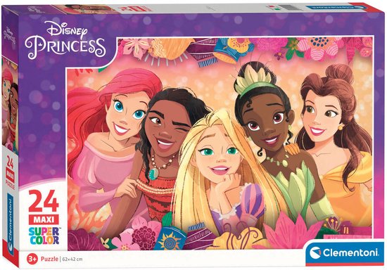 Clementoni - Puzzel - 24 Maxi Stukjes - Disney Princess - Kinderpuzzel ...