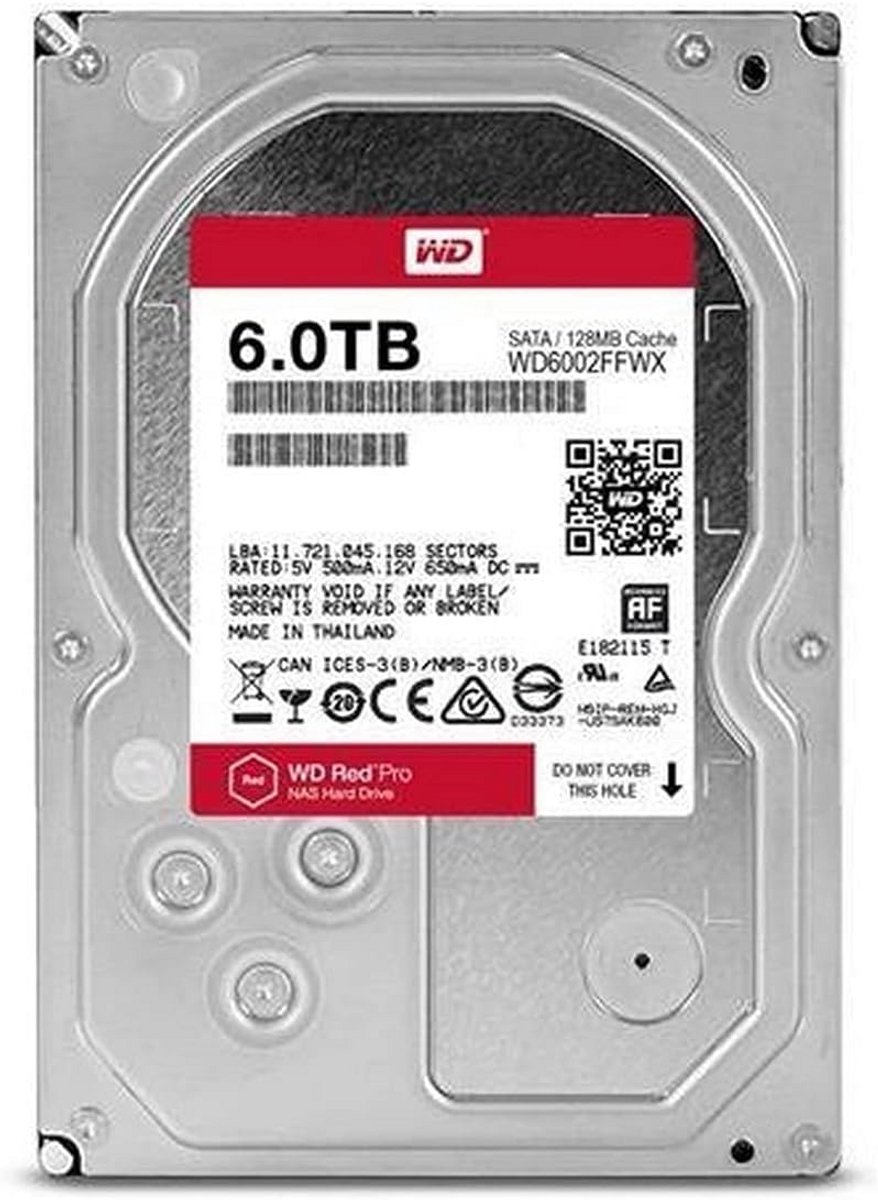 Interne Harde Schijf 6 TB SATA 7200 RPM voor NAS Systemen 1-16 Bay