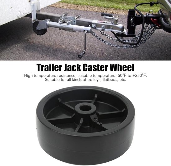 6 Inch Steunwiel voor Aanhanger en Kar - 1200LB Draagkracht - Temperatuurbestendig — afbeelding 3