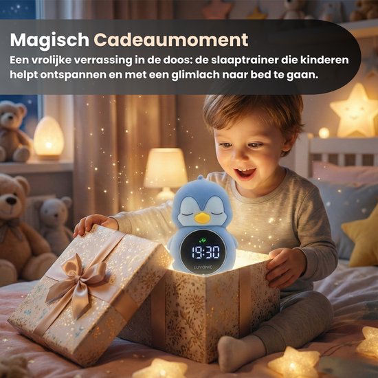 Luvonic® Badthermometer Baby - Digitale Waterthermometer met LED Display - Veilig & Oplaadbaar - Drijvend Bad Accessoire voor Baby’s - RGB - Pinguïn van Luvonic — afbeelding 3