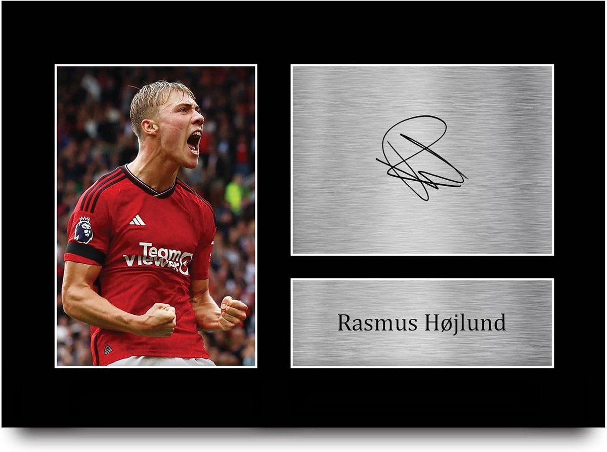 Gedrukte Gesigneerde Voetbalfoto A4 voor Fans Nederland
