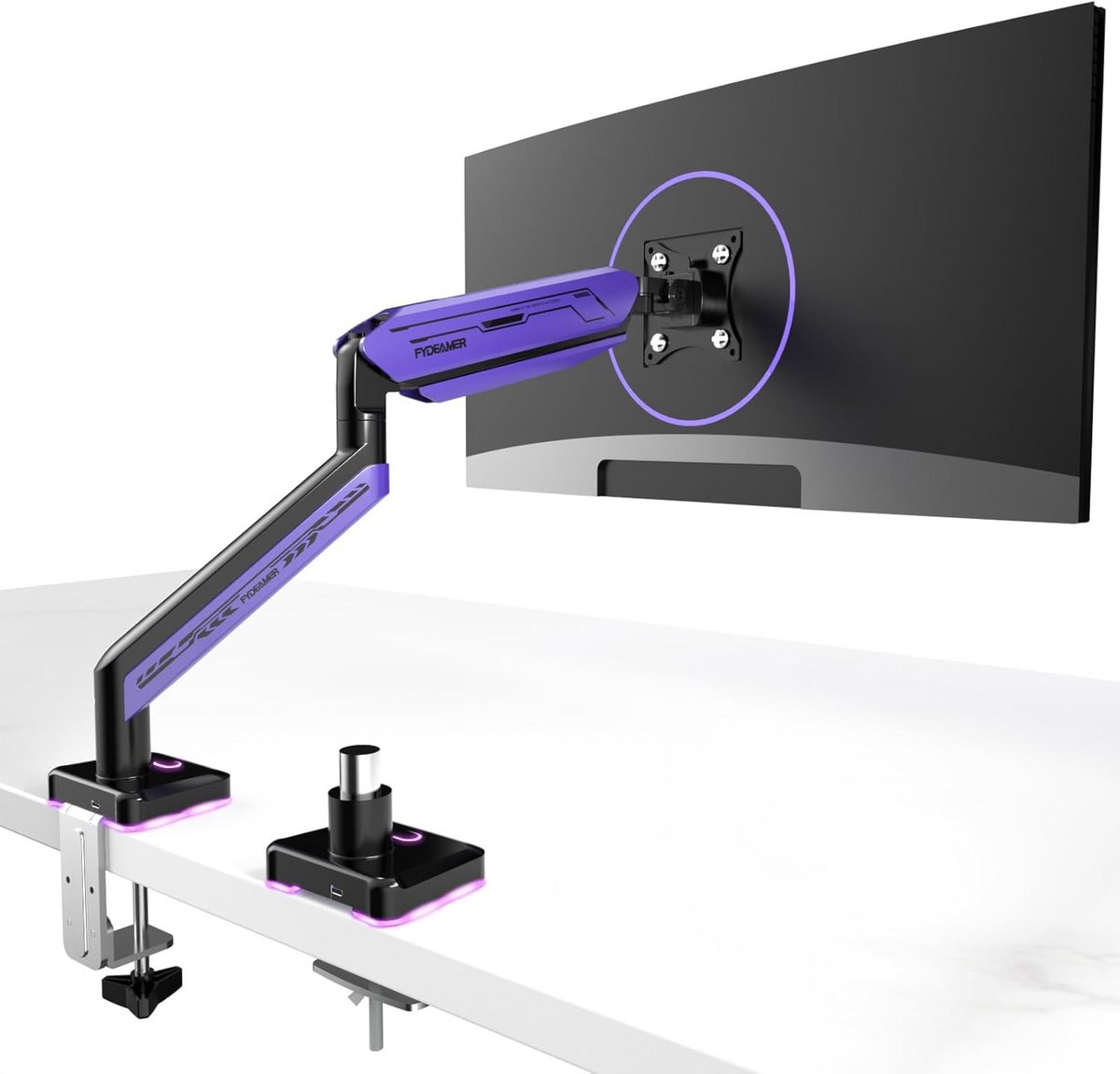 Verstelbare Monitorarm voor 1 Scherm (17-42 inch) - Kantelbaar en Roteerbaar