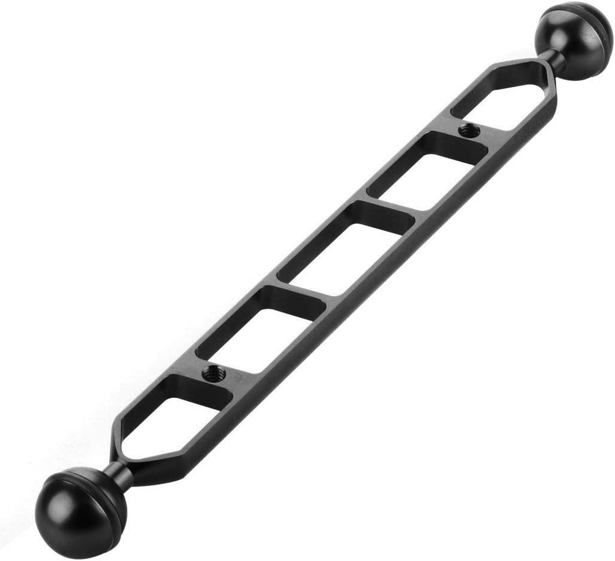 Aluminium Onderwater Dubbele Kogelgewricht Arm Extender voor Actiecamera
