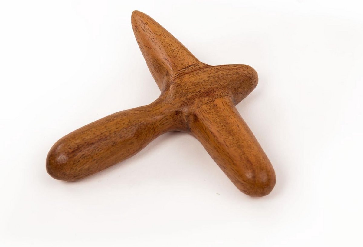 Houten Massagekruis voor Triggerpoints en Diepe Spierontspanning
