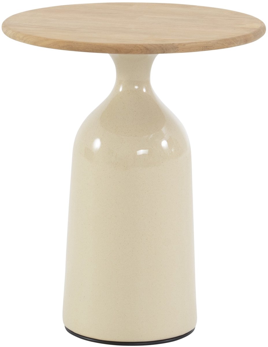 June lounge tuintafel hoogglans keramiek creme 45xH55 cm 4 Seasons Outdoor