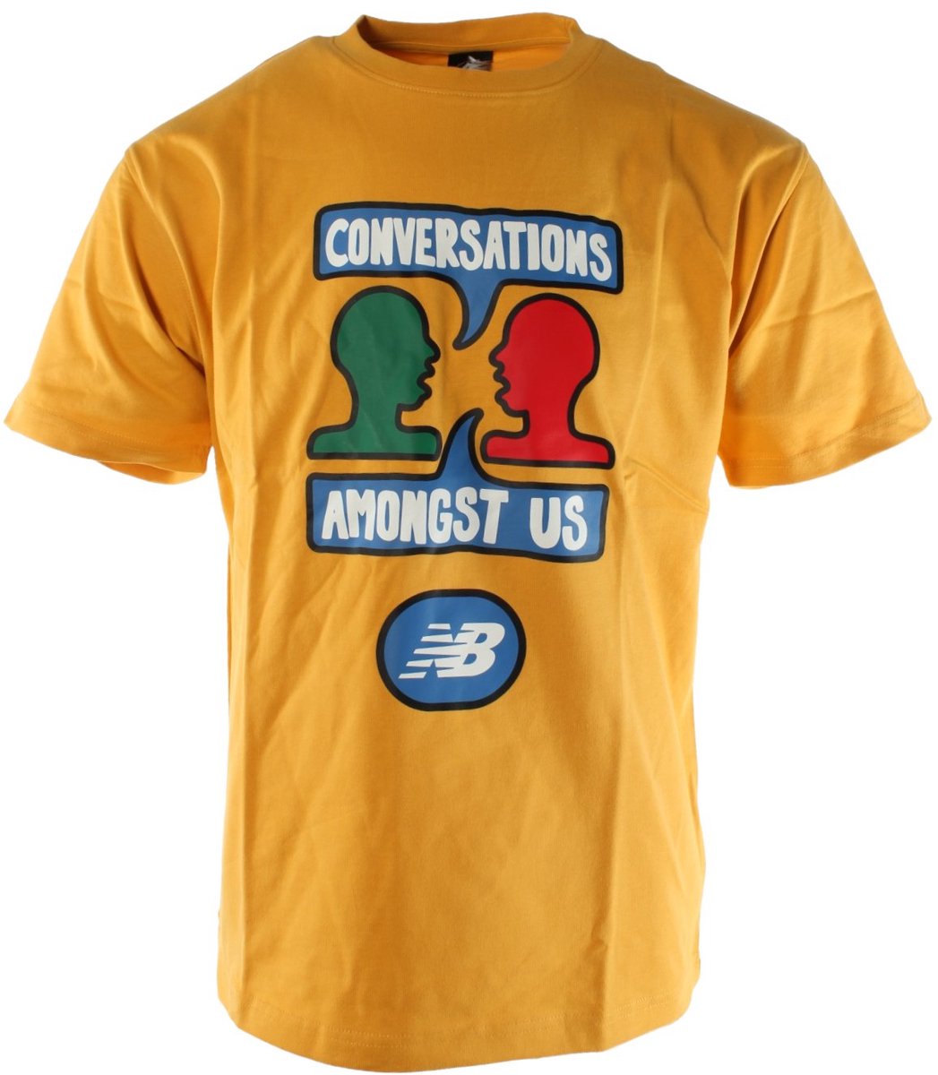 New Balance T-shirt Geel