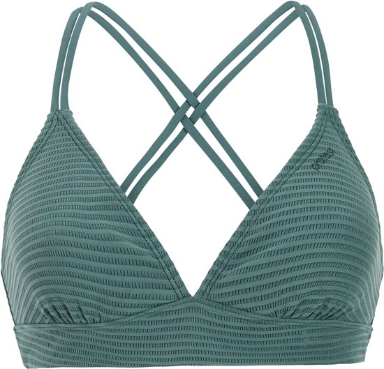 Protest Mm Patio – Triangel bikini top Dames – Kruisbanden – Uitneembare vulling – Mix & Match – Zwart