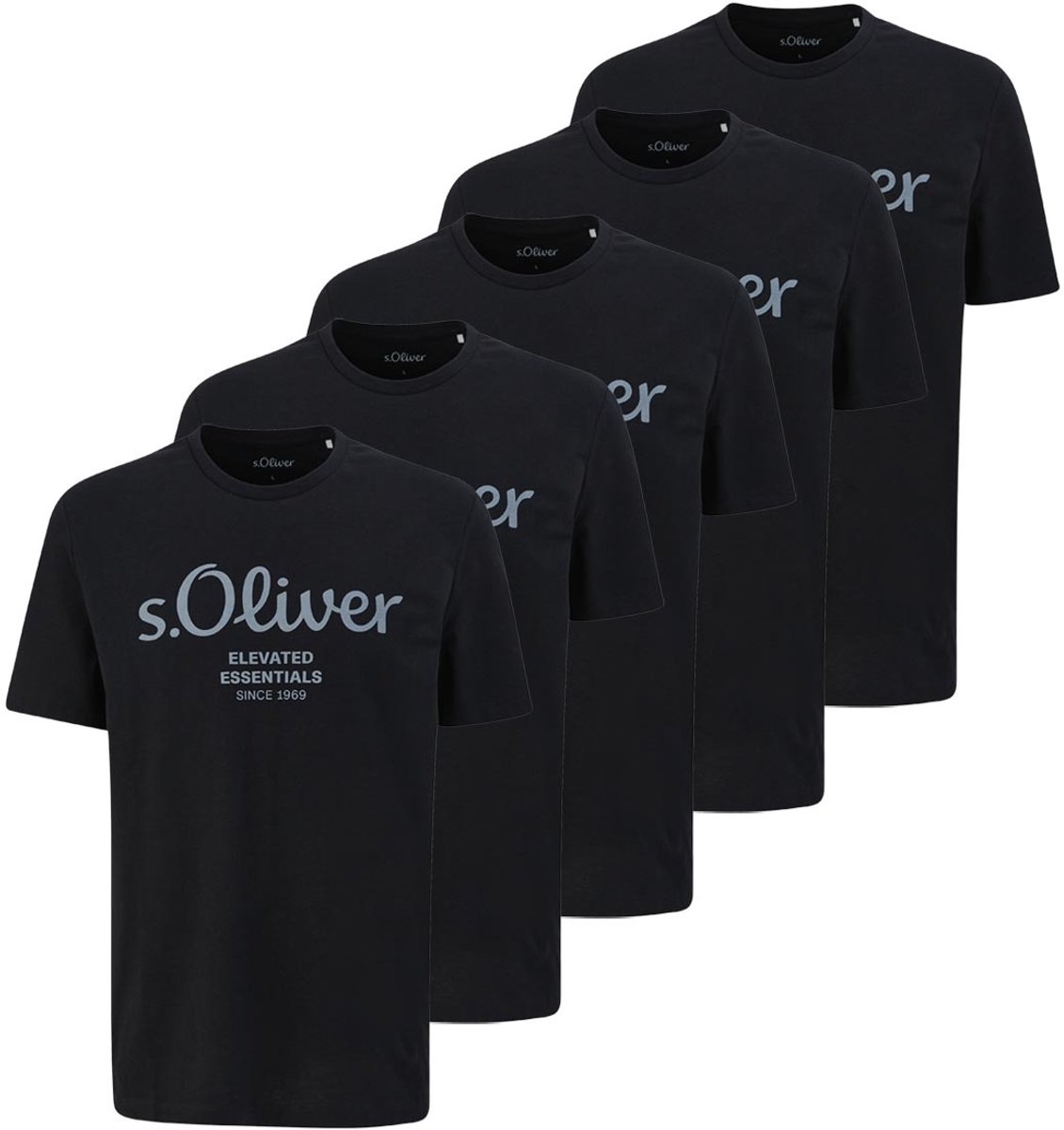 s.Oliver Heren t-shirt 5 pack Basic