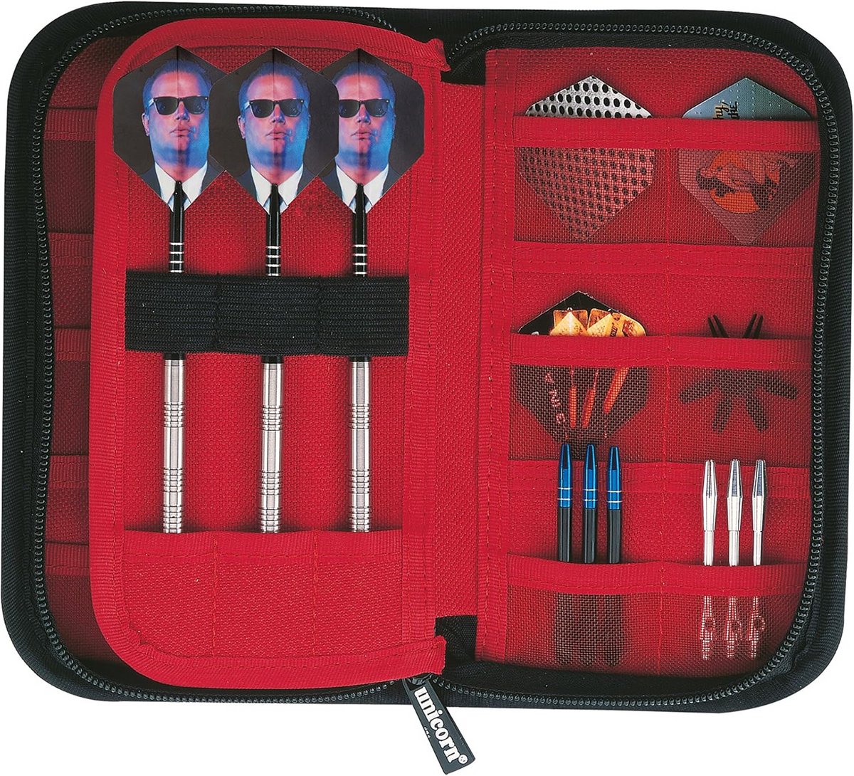Stevige Dartpijlen Wallet met Veel Opbergruimte voor Accessoires | Zwart Zilver