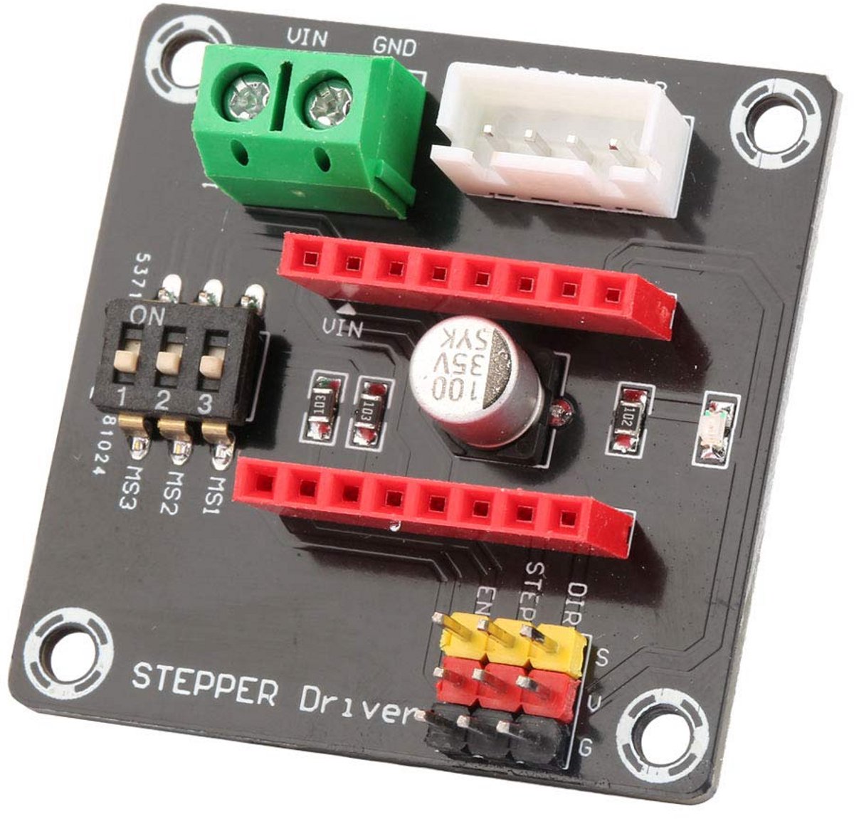 Stepper Motor Driver Uitbreidingsbord voor 3D Printer en DIY Projecten - Compatibel met A4988/DRV8825