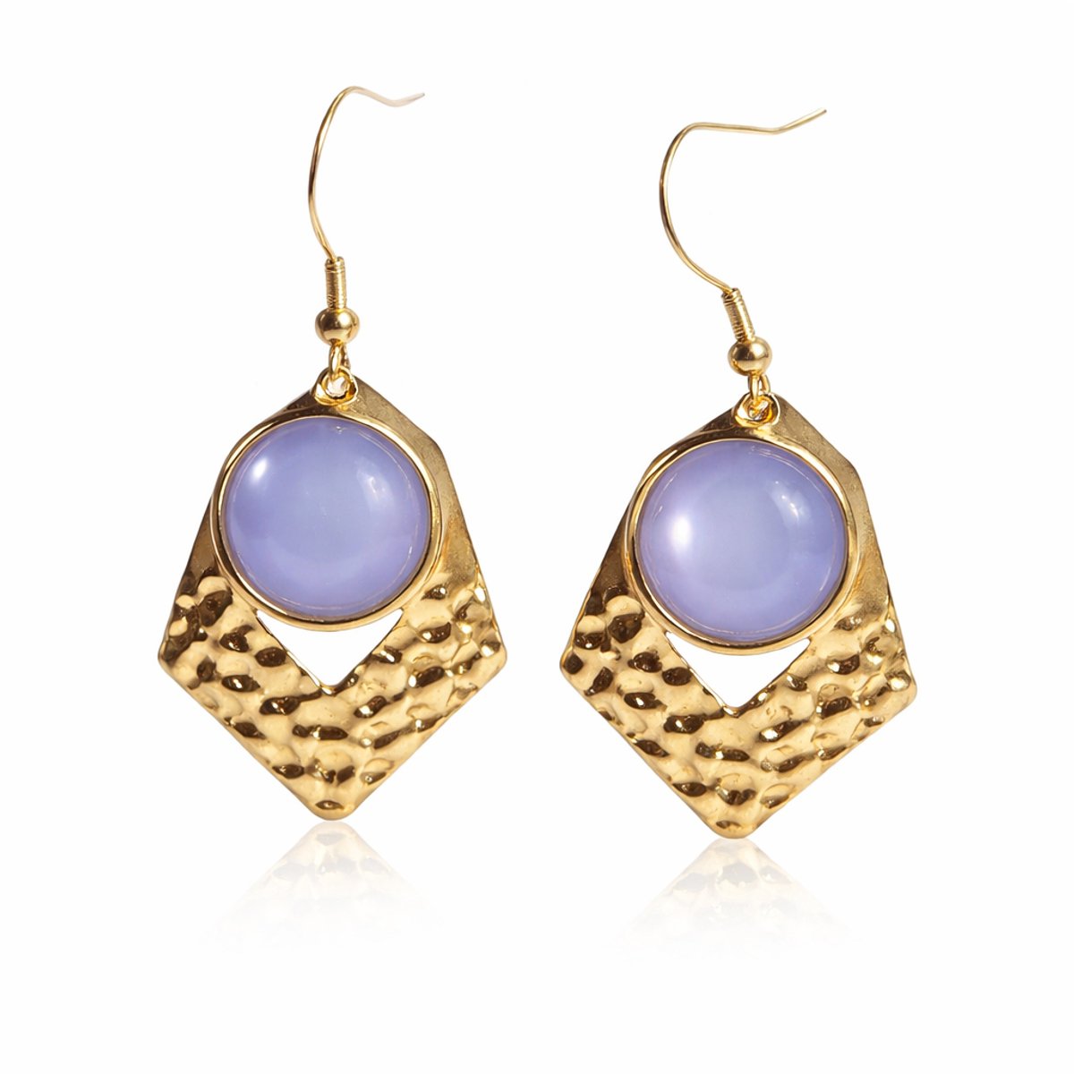 2 Love It - Violeta - dames - oorhangers - rvs